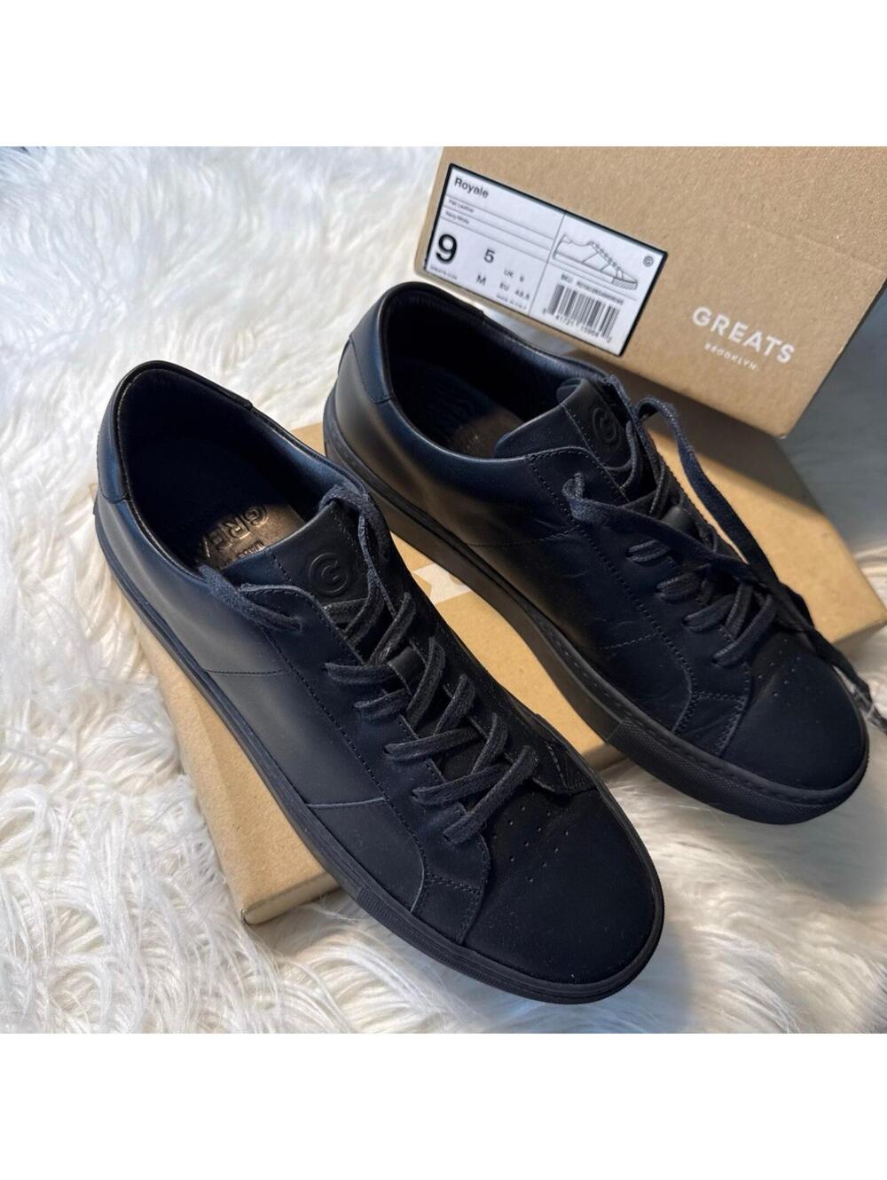 greats royale Nero sneakers size 9